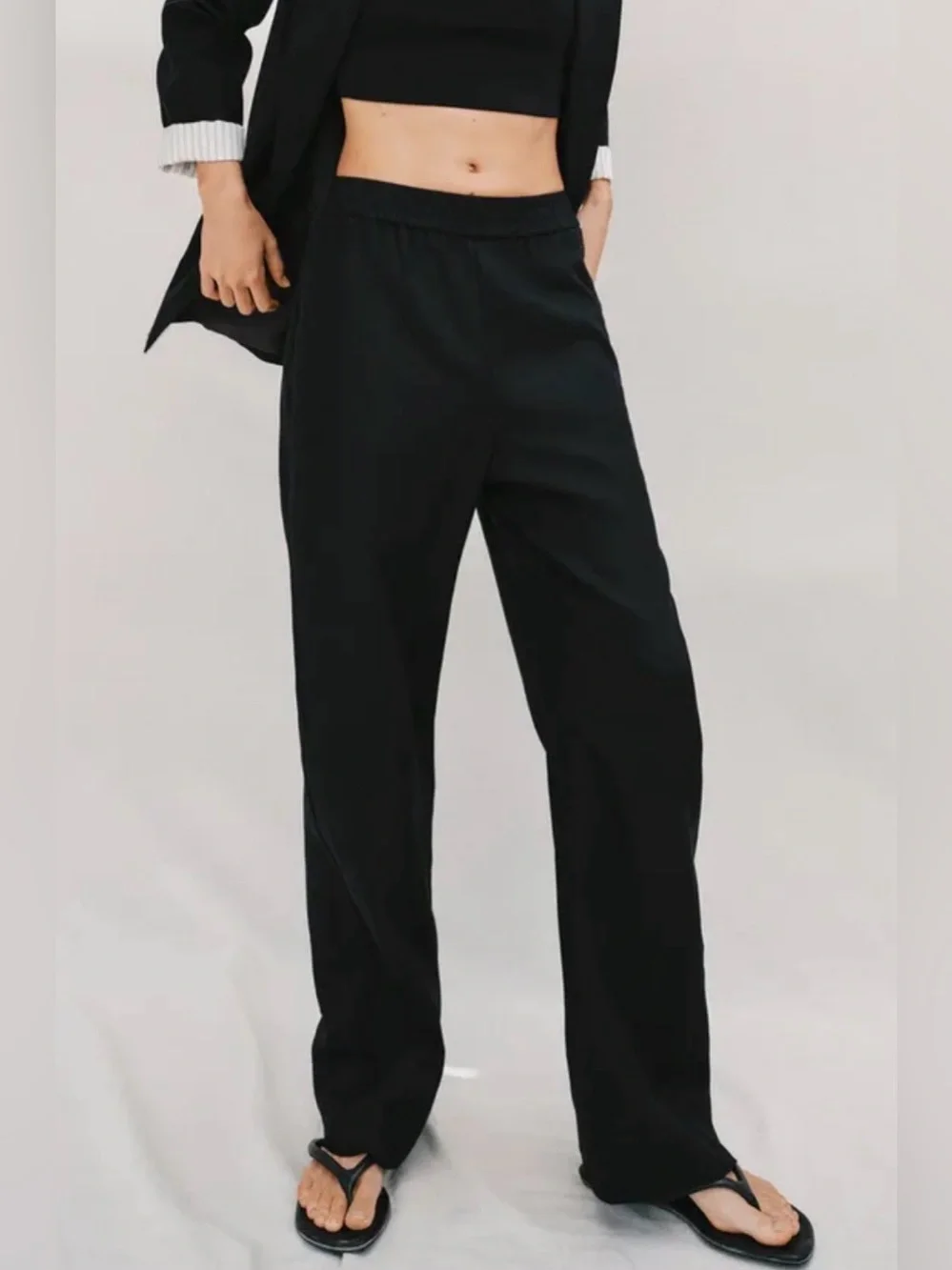 Zara Linen-Blend Relaxed Pants, NWT ($49.90)!